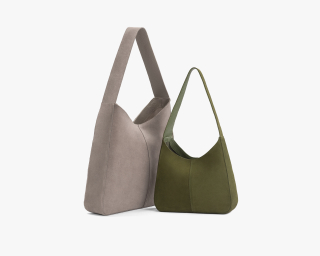 Suede Hobo Bag