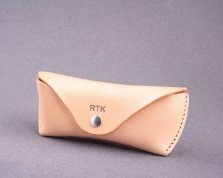 Handmade Leather Sunglasses Case For Ray-Ban With Full Lining, Size M