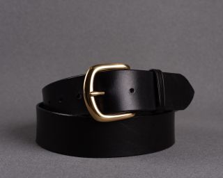 Mens Belt, Leather Mens Belt, Handmade Leather Belt, Black Mens Belt, Size M