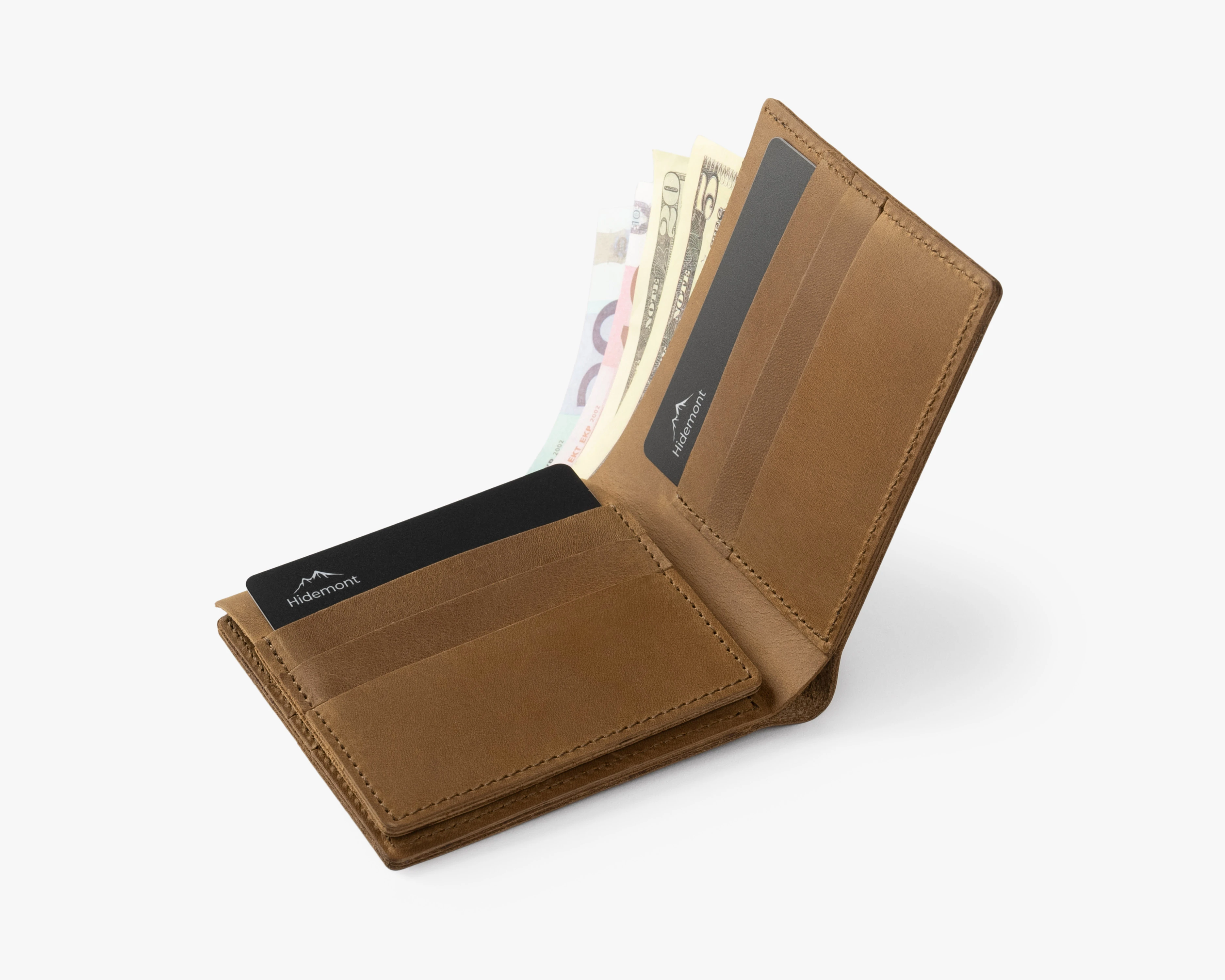 leather bifold wallet for men