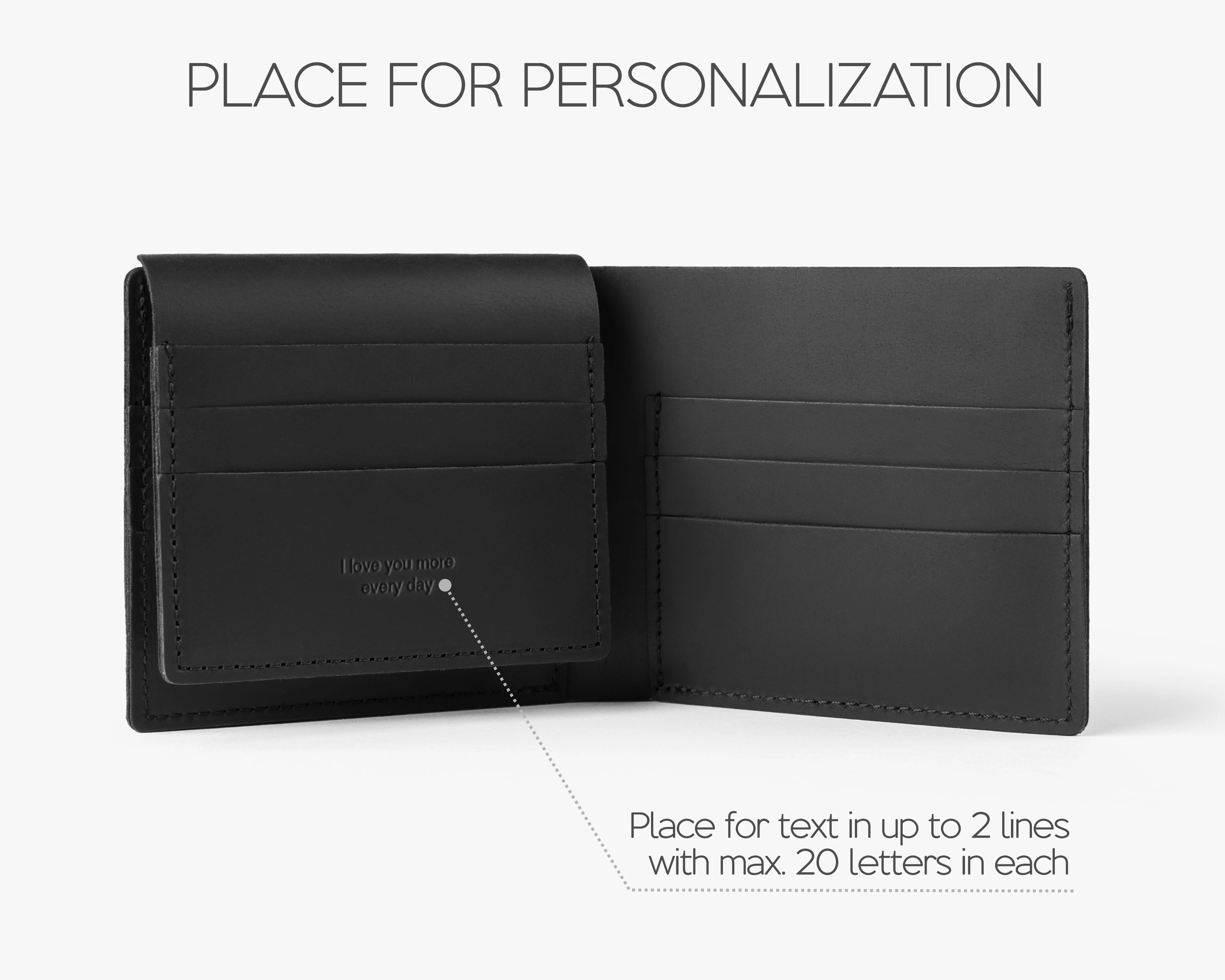 leather bifold wallet for men