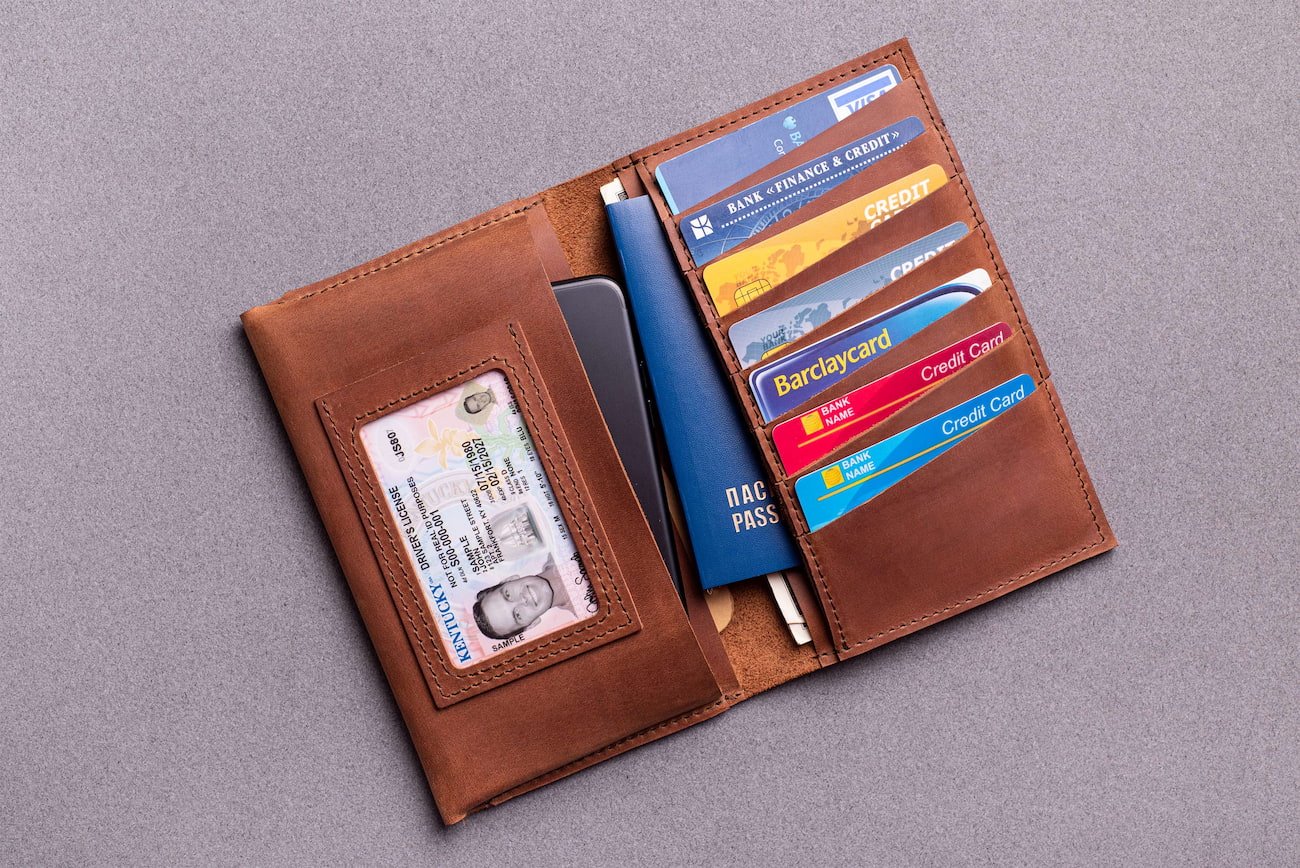 men travel wallet