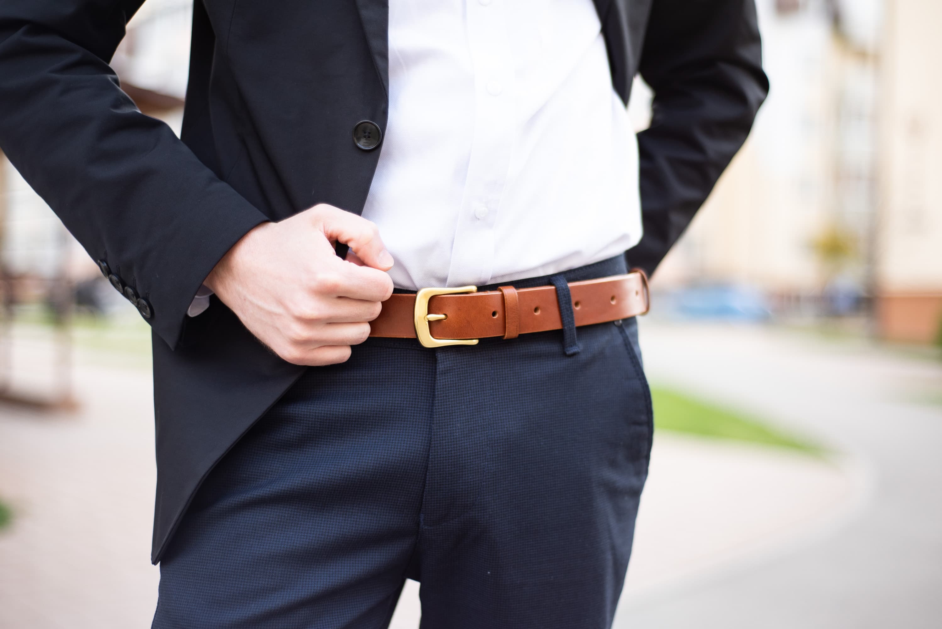 leather trousers belt